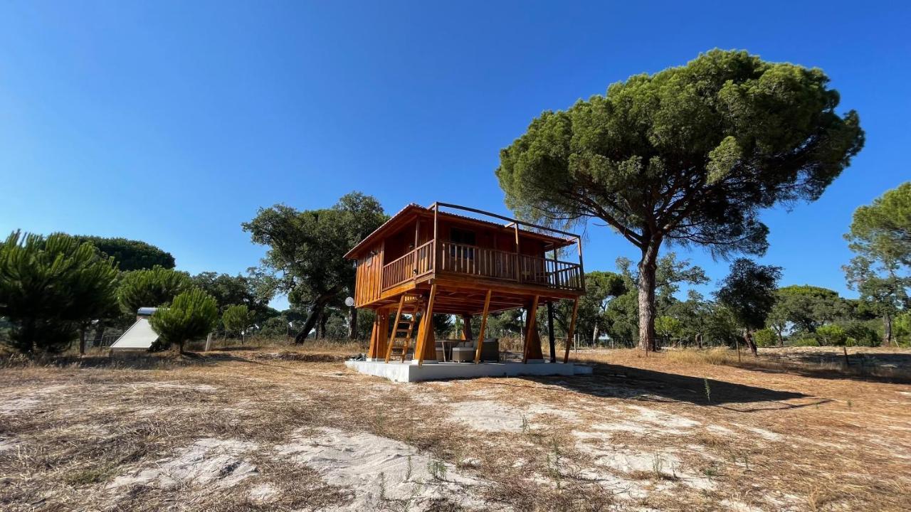 Águas de Moura Suspended Wooden House - Monte Da Cortica 빌라 외부 사진